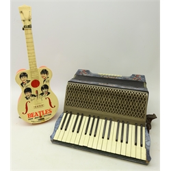  1960's Selcol Beatles 'New Sound Guitar', L58cm and a Hohner Carmen II piano accordion (2)  