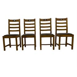 Rustic pine rectangular dining table, and four chairs