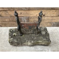 19th century cast iron boot scraper