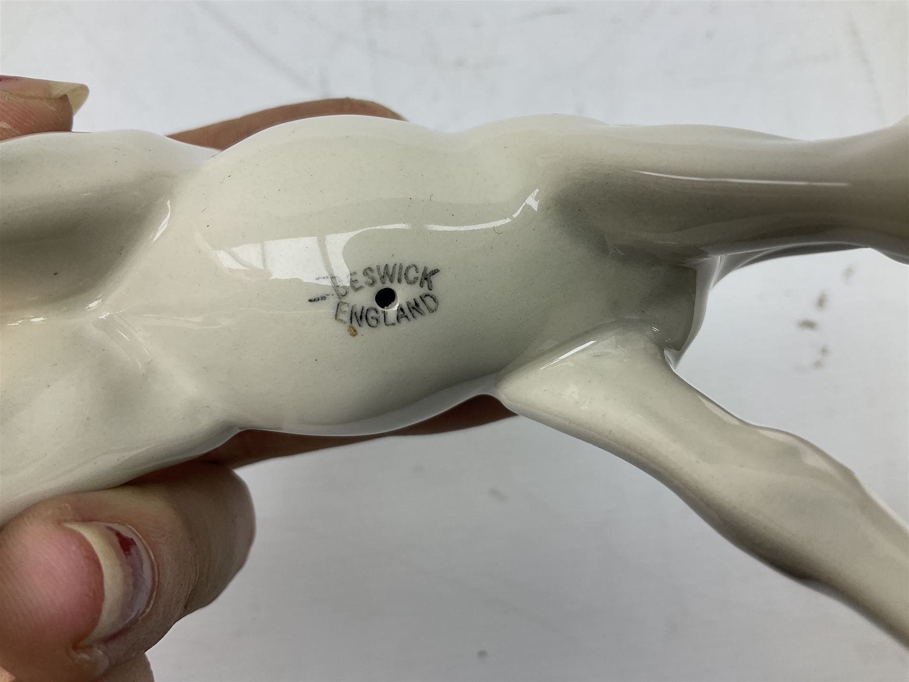 Seven Beswick figures of horses, including Connemara pony in grey no.1641, Arab in bay no.1265, large foal in grey no.947 etc, together with a Goebel figure of a horse (8)