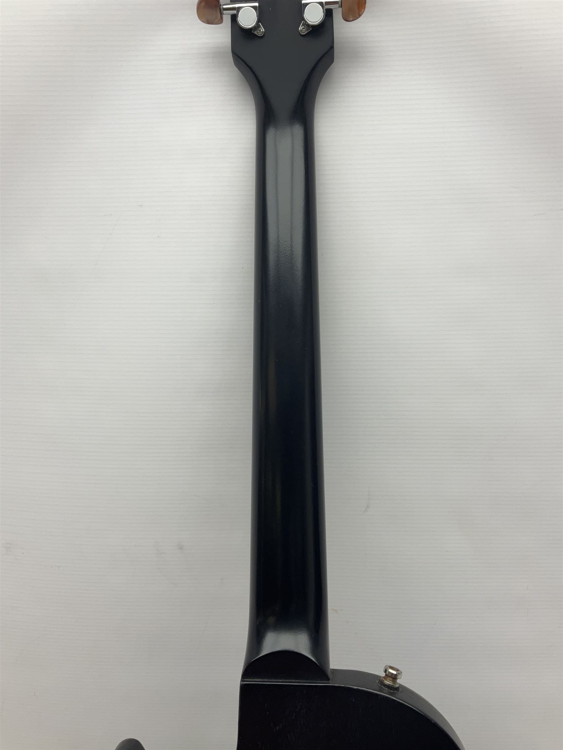 2015 American Les Paul CM (carved mahogany) electric guitar with ebonised finish, retro fitted with Seymour Duncan SH4 pick-up, serial no.150076417, L98cm overall; in Gibson soft carrying case.