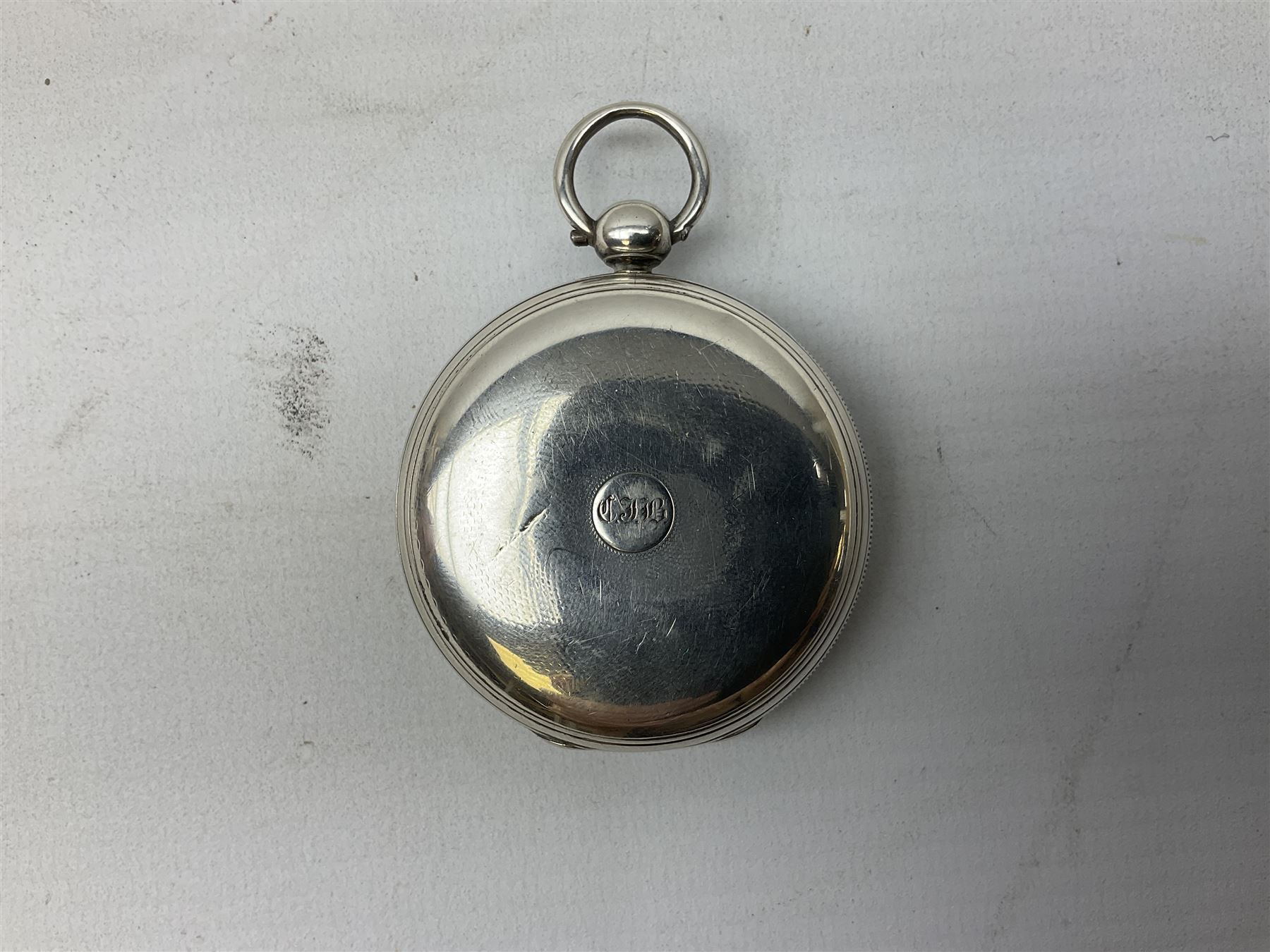 William IV silver open faced key wound pocket watch by T Cox Savory 47 Cornhill London, case hallmarked London 1836, with later key