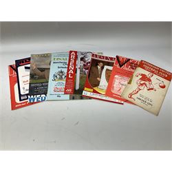 Quantity of football and rugby leave programs, to include Hull City 1949, Hull KR 1980's, Darlington FC 1960's, Liverpool 1960's, etc. 