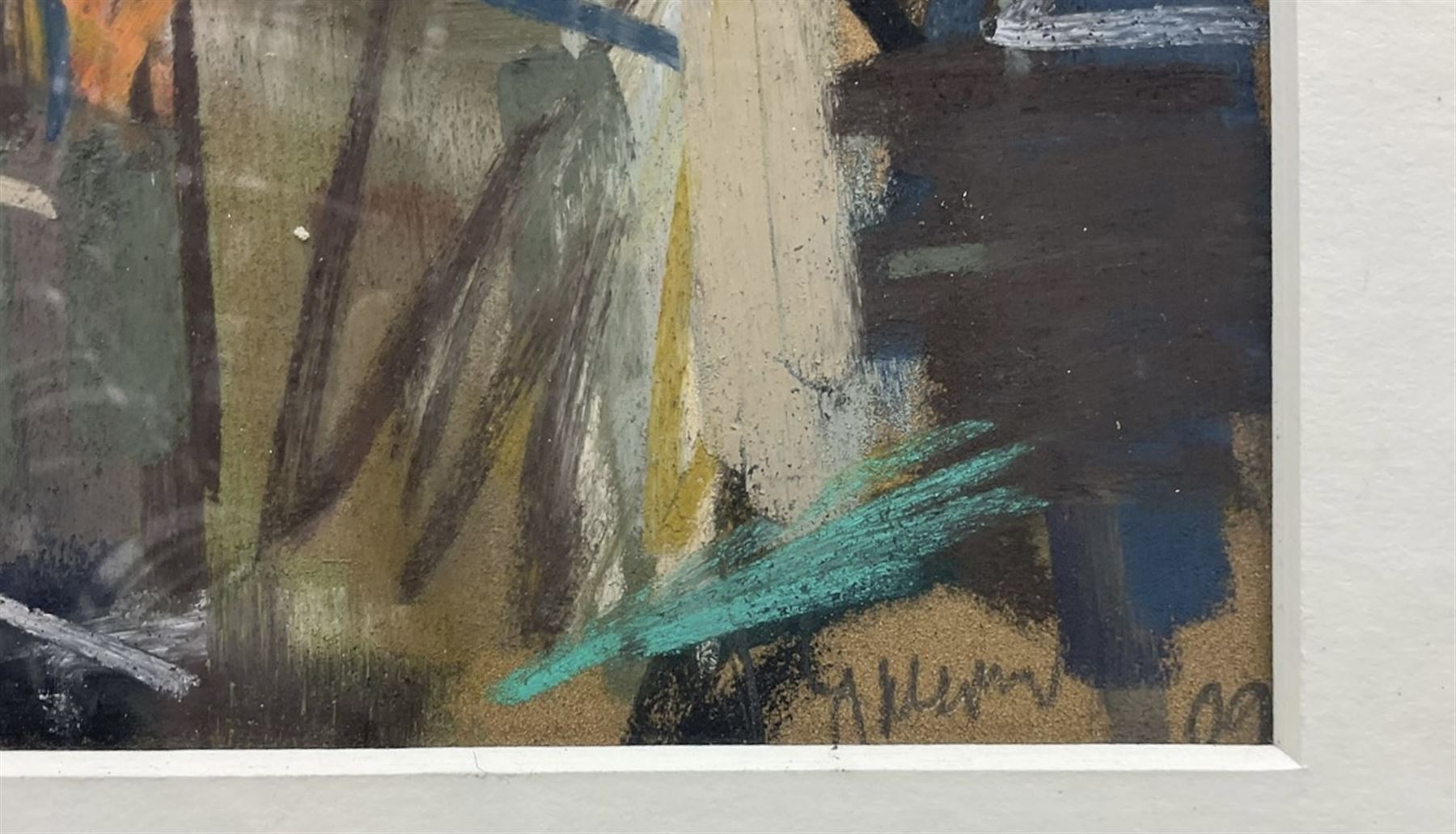 David Greenwood (Northern British Contemporary): 'View over Staithes', pastel signed and dated '09, titled on label verso 24cm x 46cm