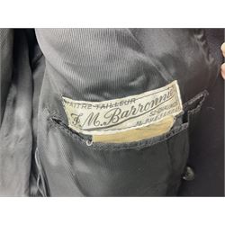 French Gendarmerie greatcoat, bears label for 'Maitre-Tailleur F.M. Barronnier 52 Chaumont 13 Rue Ferrer'; and French greatcoat (Indochine Period Vietnam 1947/1953)