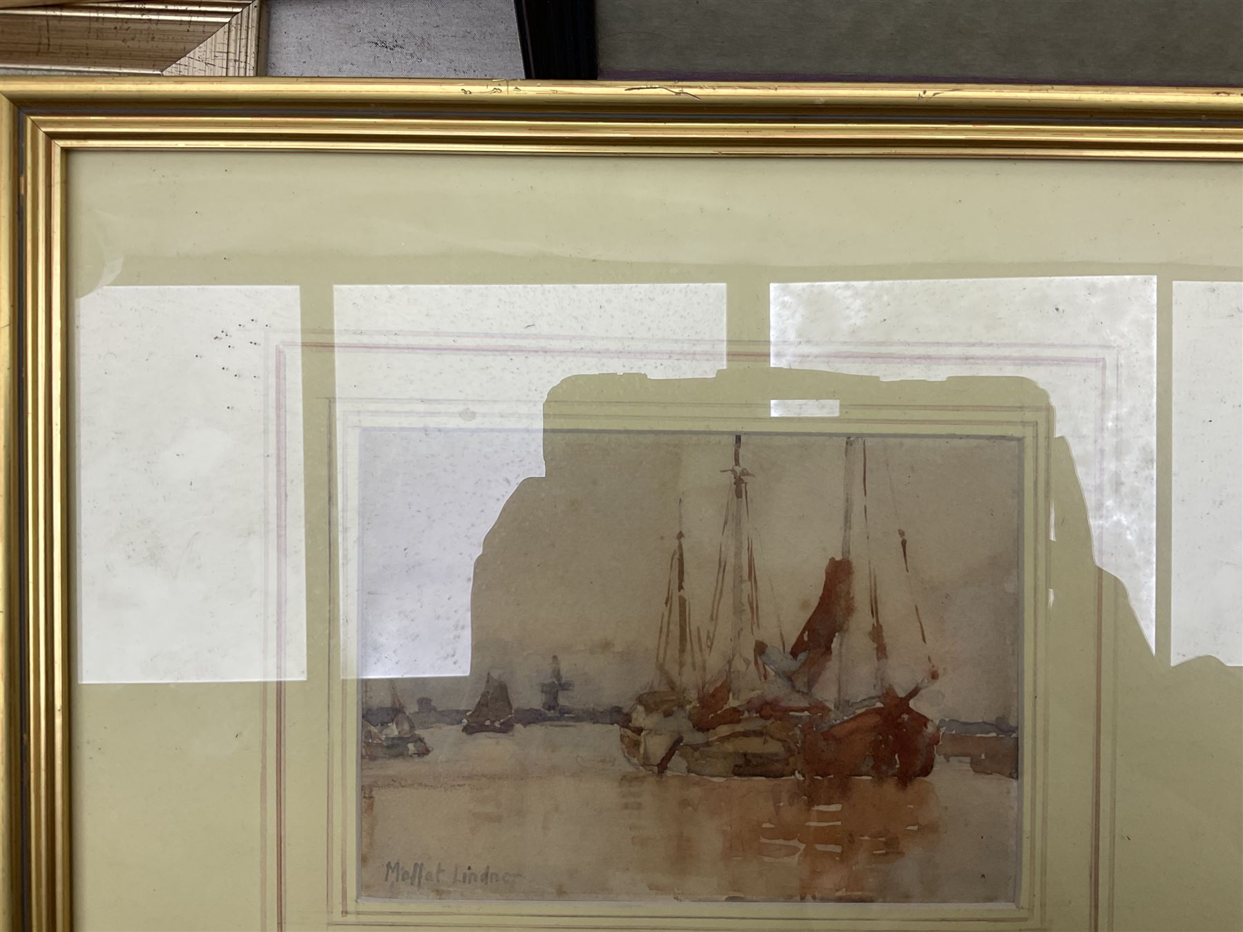 Collection of original watercolours, artists to include Joseph Haslam Hawkswoth (British 1827-1908), Norman Wilkinson, Moffat Peter Lindner (British 1852-1949), Albert Charles Dodds, Miller Smith etc (13)