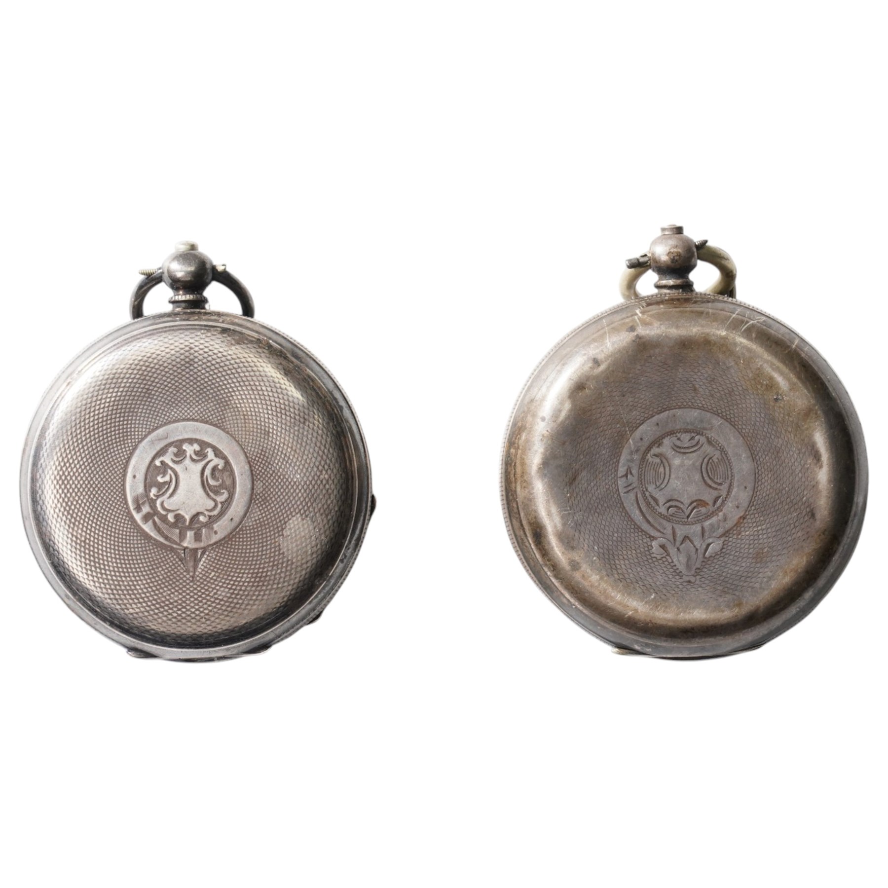 Silver Acme Lever pocket watch by H Samuel, London import mark 1912 and one other silver lever pocket watch, Swiss hallmark