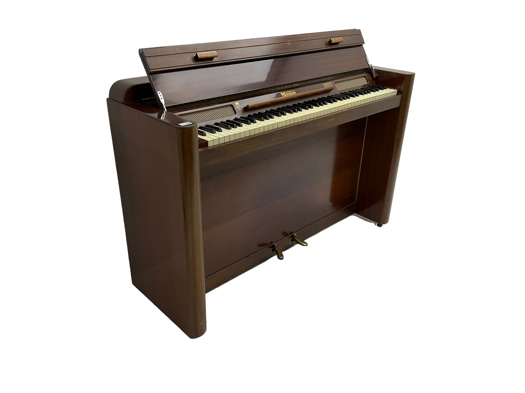 Evestaff Minipiano - mid-20th century mahogany framed upright piano