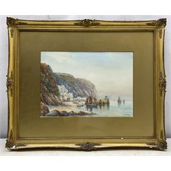 W Sands aka Thomas Herbert Victor (British 1894-1980): 'Clovelly' and 'River Fal', pair watercolours signed and titled 24cm x 34cm (2)