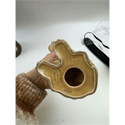 Collection of Sylvac, including posy vase, jug and dog figure, together with a Hornsea Fauna jug