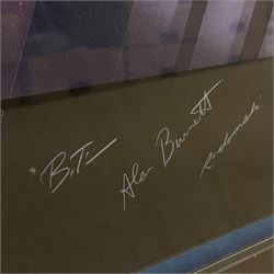 Limited edition ‘Batman Lightning’ Batman Animated Series framed print, signed by the voice actors, limited edition no 28/500, H77cm including frame