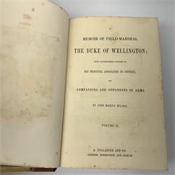 Morton John C.: A Cyclopedia of Agriculture. 1856. Two volumes. Illustrated; and A Memoir of Field-Marshall The Duke of Wellington. Two volumes; both with half leather bindings (4)