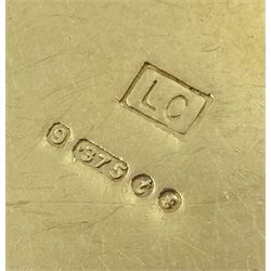 9ct gold curb chain bracelet, stamped 9.375, approx 33gm