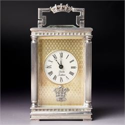 Chas Frodsham -  Miniature carriage clock with platform lever escapement commemorating the...