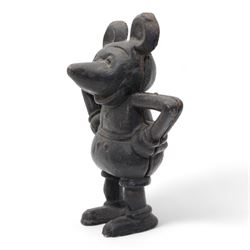 Mickey Mouse cast iron money bank, H21cm