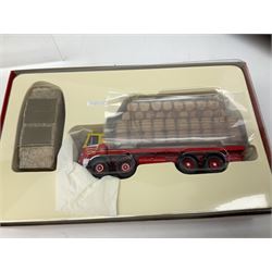 Corgi - Classics limited edition Pickfords Diamond T Ballast (x2) with 24-wheel girder trailer and steel casting load no.55201; limited edition Cafe Connection Leyland (LAD) Octopus sheeted platform lorry no.CC11601; and two Passage of Time models nos.26403 & 23702; all boxed (4)