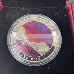 Eleven Royal Canadian Mint fine silver twenty dollar coins, including 2016 'A Royal Tour', 2017 'A Platinum Celebration', 2018 'A Nation's Mettle The Dieppe Raid', 2019 'Give Peace A Chance 50th Anniversary' etc, all cased with certificates