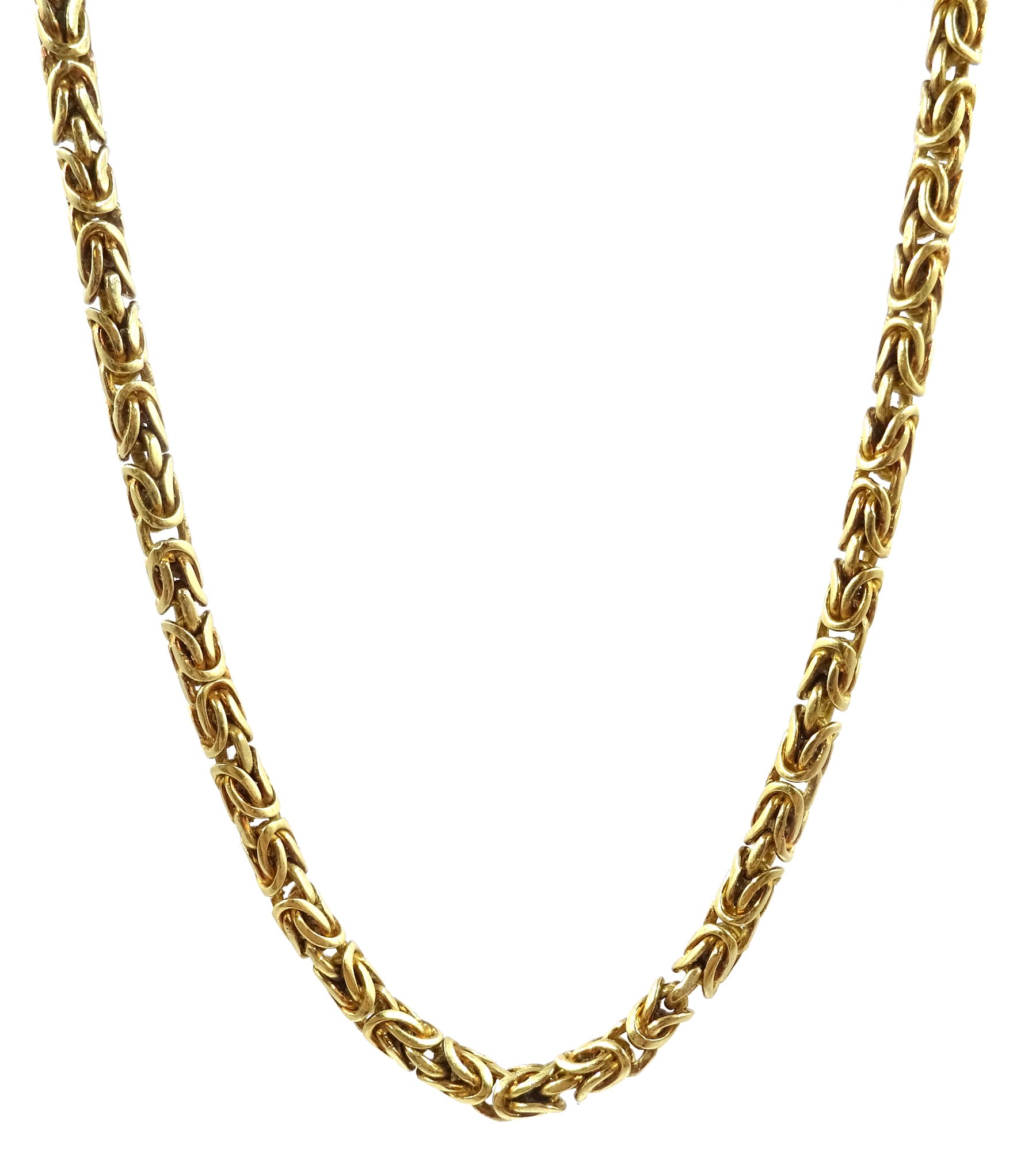 14ct gold Byzantine necklace, stamped 585, approx 25gm Jewellery
