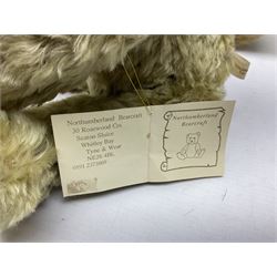 Four modern limited edition teddy bears - two by Russ Berrie, 'Hanley' H56cm and 'Barrymore'; Hermann with growler mechanism; and Northumberland Bearcraft 'Seaton' No.24/50 (4)