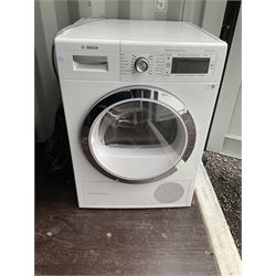 Bosch condenser tumble dryer series 8 - THIS LOT IS TO BE COLLECTED BY APPOINTMENT FROM DUGGLEBY STORAGE, GREAT HILL, EASTFIELD, SCARBOROUGH, YO11 3TX