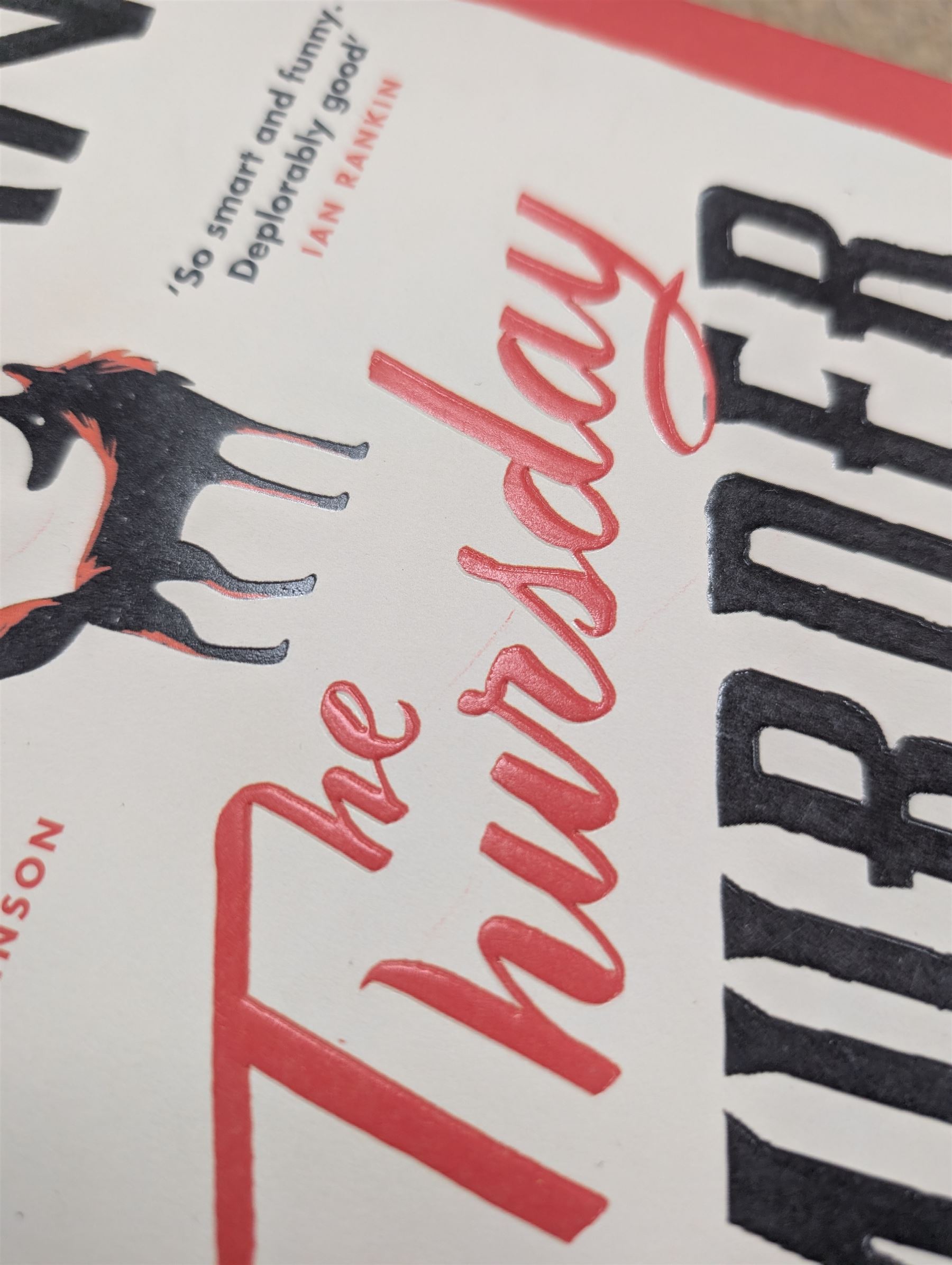 Eight first edition books, comprising signed Bob Mortimer 'And Away' autobiography, signed Richard Coles 'Murder Before Evensong' and six Richard Osman books, including 'The Thursday Murder Club' and 'The Last Devil To Die', with two Richard Osman signed bookplates