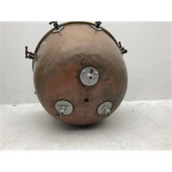 Pair of vintage copper timpani drums D65cm H46cm (2)