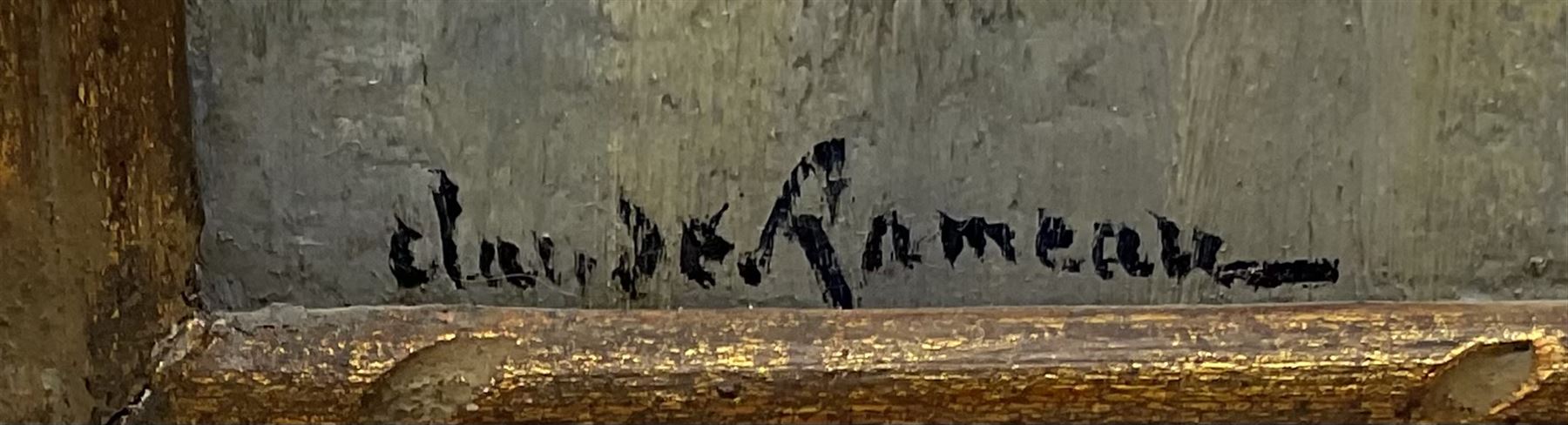 Claude Rameau (French 1876-1955): 'Bord de Loire Pouilly', oil on board signed, titled verso 23cm x 32cm