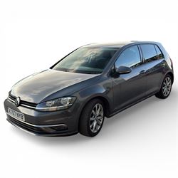 VW Golf, 2 Litre diesel, Automatic, 2018, Grey, MOT till 04/04/2026, 95.500 miles (KT67 NYB) - Car play, Parking sensors - this vehicle is subject to 10% plus VAT buyers premium (12% in total)