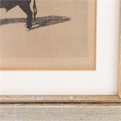 After Frederick Halpern (Austrian/Australian 1909-?): La Tauromaquia or Bullfighting, set of three etchings signed in pencil, 19cm x 24cm (3)