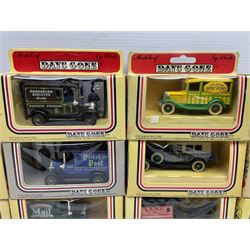 Fifty-two 1980's Days Gone/ Lledo die-cast models including Horse and Carts, all boxed (52)