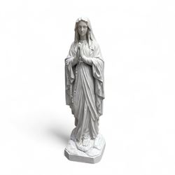 Cast stone Virgin Mary garden figure