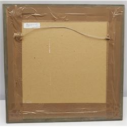 Mollie Everett Field (British 1939-): Portrait of a Lion, watercolour signed 20cm x 20cm