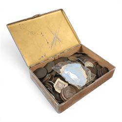 Great British and World coins, 18th century and later, in metal box