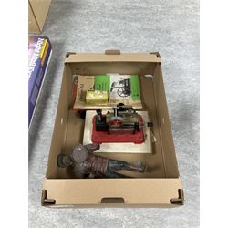 Mamod SP2 Stationary Steam Engine, together with Kyosho Eleck Rider, all unboxed