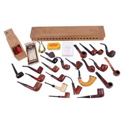 Karl Hart Schwetzingen cigar mould, together with a collection of pipes, including makers ...