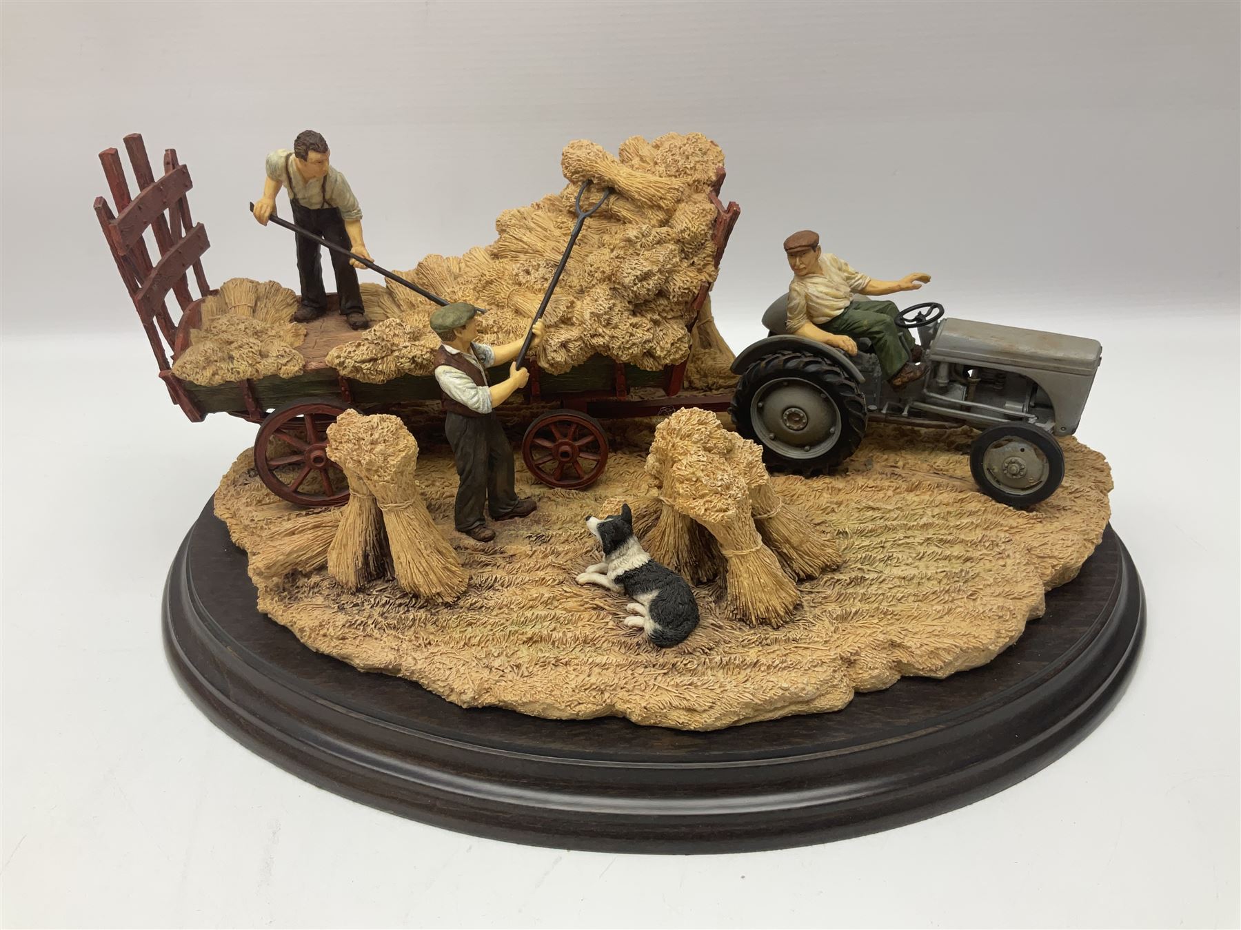 Two Country Artists figures, After the storm no CA831, limited edition 891/1750 and The Harvesters, limited edition 824/850, both with wooden base and certificates of authenticity