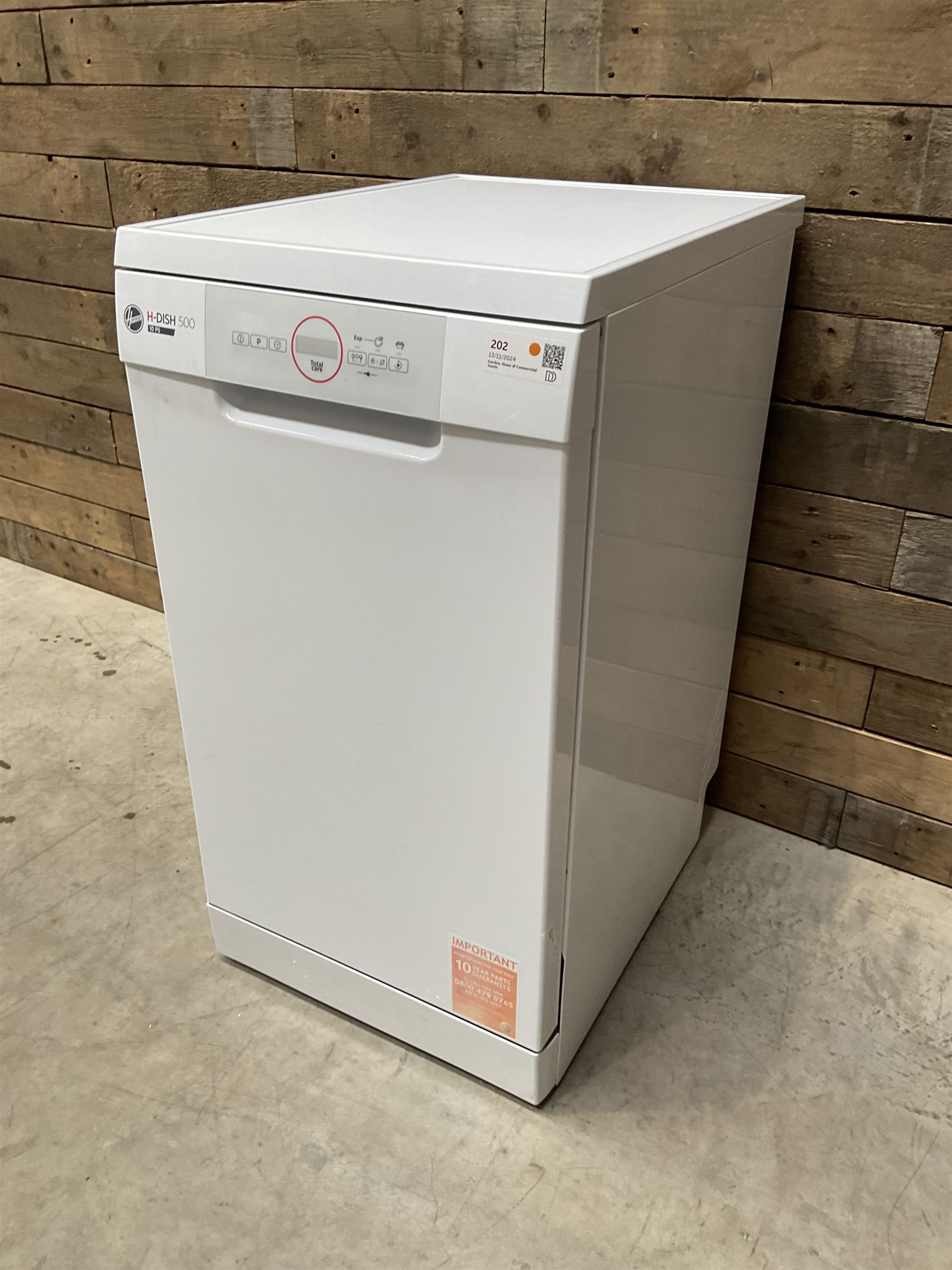 Hoover H-Dish 500 slimline dishwasher