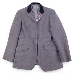 Scott & Co top hat, together with  bowler hat, two shooting sticks, WWII rubber long coat, two riding show jackets and other collectable items 