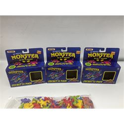 1990s Matchbox Monster in my Pocket - over seventy figures including full set of forty-three; and three empty Secret 12-Pack boxes