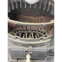 Early 20th century French La Salamandre cast iron stove