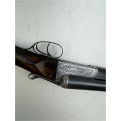 SHOTGUN CERTIFICATE REQUIRED - H Akrill of Beverly 12-bore double trigger boxlock ejector side-by-side double barrel shotgun with 66cm(26