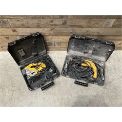 De-Walt jigsaw and a De-Walt SDS drill, cased (2)
