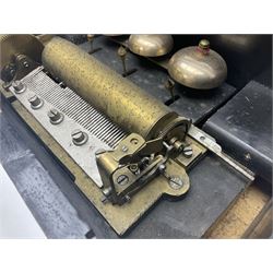 Swiss - Three 19th-century cylinder music boxes suitable for spares or repair.