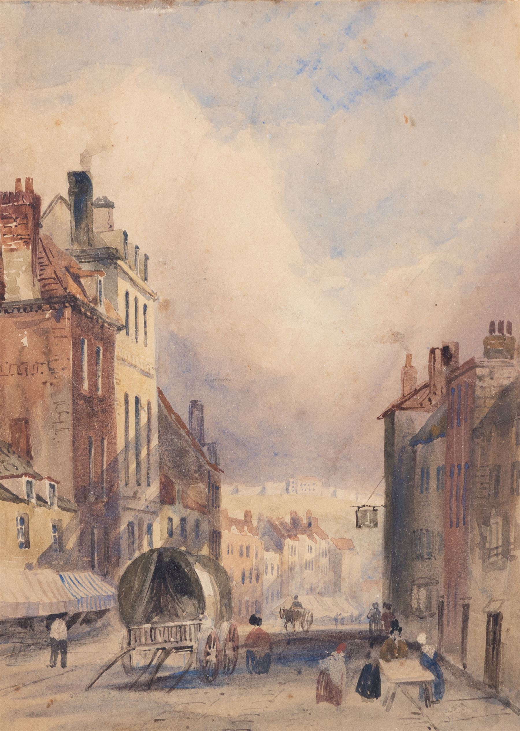 Attrib. Henry Barlow Carter (British 1803-1867): 'Scarborough', watercolour signed and titled on the mount 21cm x 15cm 