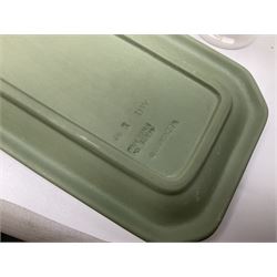 Copeland Spode tureen and platter, in peacock pattern, together with Herend Hungary trinket box and cover, Copeland vase and other ceramics 