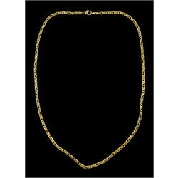 9ct gold fancy infinity link chain necklace, Sheffield import mark 1993