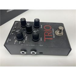 Harman DigiTech Trio Band Creator; boxed with power supply, lead and paperwork; and Pylepro PPDLAI guitar multi effects controller (2)