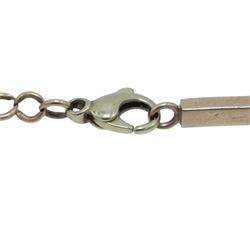 9ct gold rectangle link bracelet