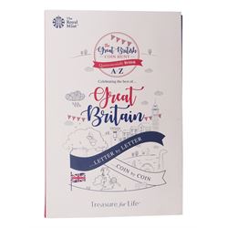 The Royal Mint United Kingdom 2018 A-Z ten pence coin collection, housed in the official ‘The Great British Coin Hunt’ folder 