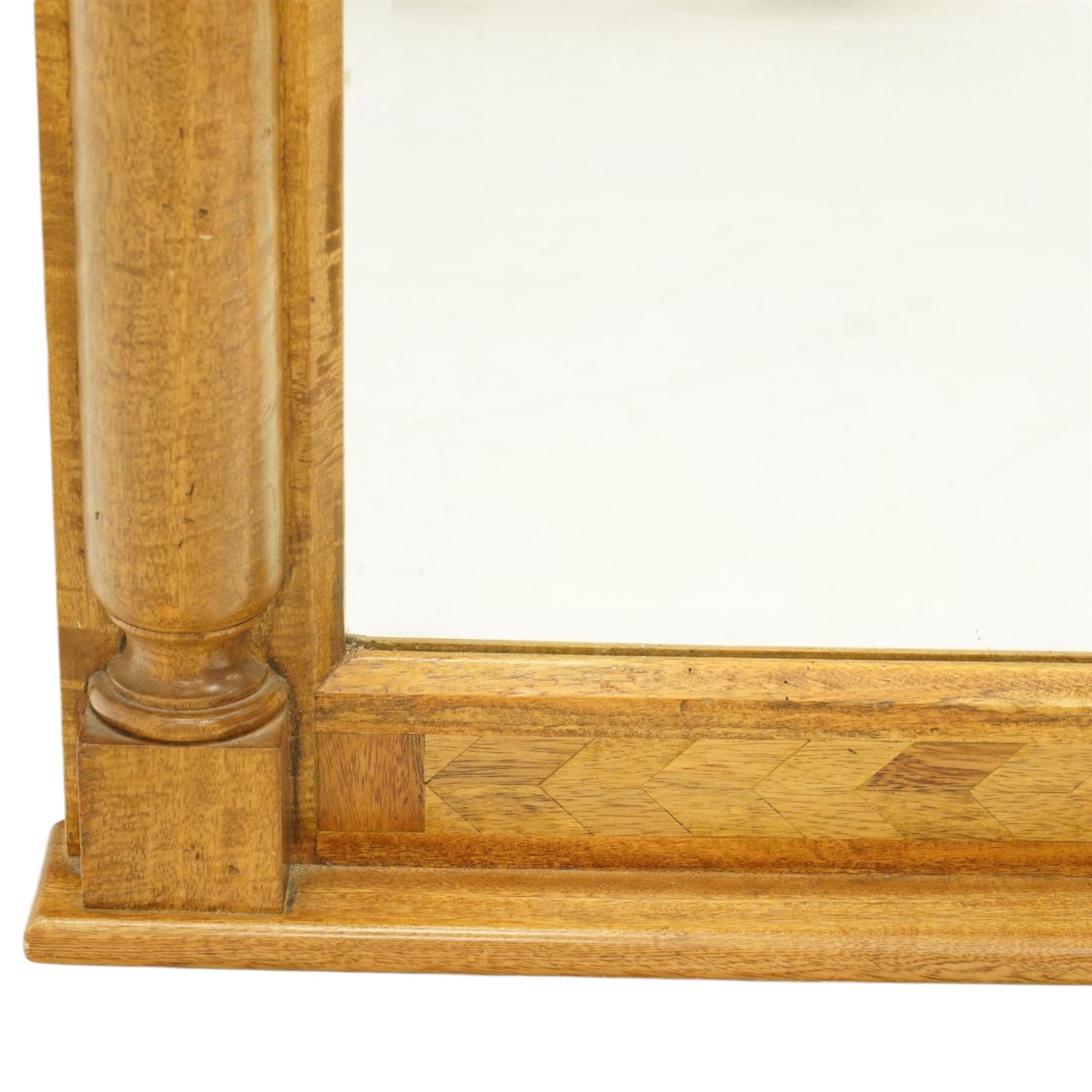Baker Furniture - 'Baluster' range mango wood mirror, with scrolled gilt metal mounts